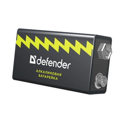 Батарейка алкалиновая Defender 6LR61-1B Крона