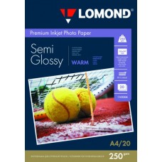 Фотобумага полуглянцевая Lomond Semi Glossy Warm 250 г/м2, A4, 20 л (1103304)