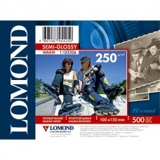 Фотобумага полуглянцевая Lomond Semi Glossy Warm 250 г/м2, A6, 500 л (1103306)