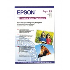 Фотобумага глянцевая EPSON Premium Glossy Photo Paper 255 г/м2, A3+, 20л (C13S041316)