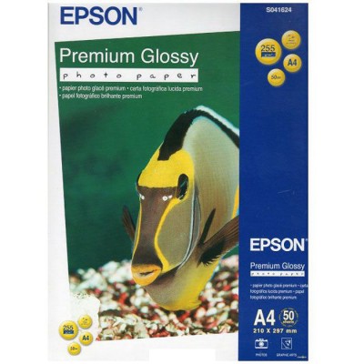 Фотобумага глянцевая EPSON Premium Glossy Photo Paper 255 г/м2, A4, 50л (C13S041624)