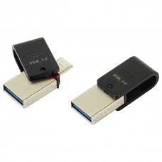 Флеш-накопитель 8GB Silicon Power Mobile X31 USB 3.0 OTG Black (SP008GBUF3X31V1K)