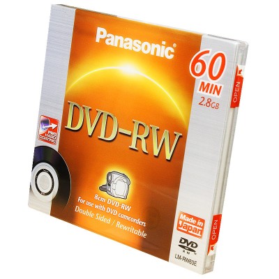 Диск Panasonic mini DVD-RW 2,8Gb (60 min) LM-RW60E
