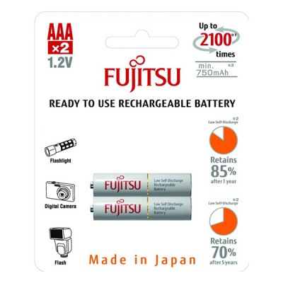 Батареи щелочные Fujitsu HR-4UTCEU(2B) AAA 750 mAh (2шт)