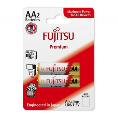 Батареи щелочные Fujitsu LR6(2B)FP-W-FI, 2 шт, AA