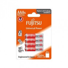 Батареи щелочные Fujitsu LR03(4B)FU-W-FI, 4 шт, AAA