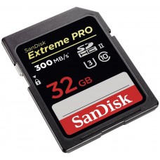 Карта памяти 32GB SanDisk Extreme Pro SDHC Class 10 UHS-II 300 MB/s (SDSDXPK-032G-GN4IN)