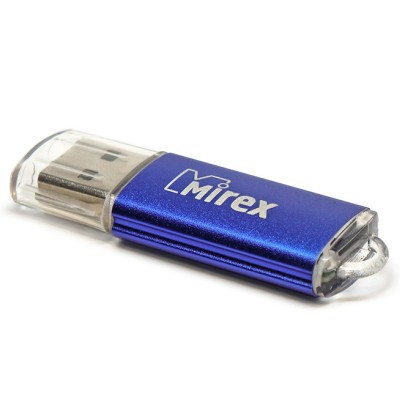 Флеш накопитель 4GB Mirex Unit, USB 2.0, синий (13600-FMUAQU04)