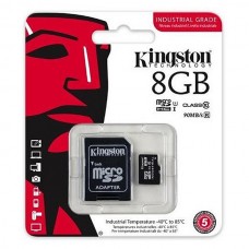 Карта памяти 8GB Kingston Industrial Temperature MicroSDHC Class 10 UHS-I + SD адаптер (SDCIT/8GB)