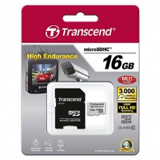 Карта памяти 16GB Transcend MicroSDHC Class 10 High Endurance + SD адаптер (TS16GUSDHC10V)