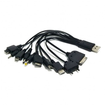 Адаптер USB Gembird A-USBTO10 для зарядки смартфонов