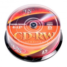 Диск VS CD-RW 80 4-12x CB/25 шт