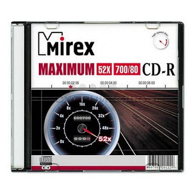 Диск Mirex CD-R 700MB 52x Maximum Jewel Case
