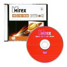 Диск Mirex DVD+R 4.7GB 16x Slim Case (UL130013A1S)