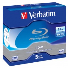 Диск Verbatim 25GB BD-R 6x, 5шт