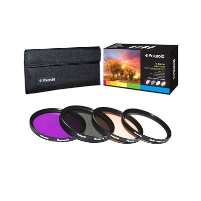 Набор из 4 фильтров Polaroid 72mm: UV, CPL, FLD, Warming