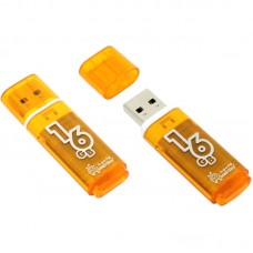 Флеш накопитель 16GB SmartBuy Glossy USB 2.0 (Orange)