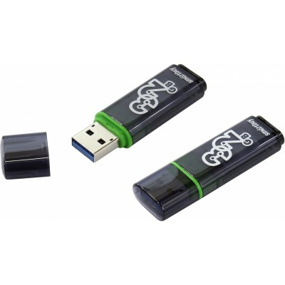 Флеш накопитель 32GB SmartBuy Glossy USB 3.0 (Dark Grey)