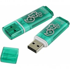Флеш накопитель 64GB SmartBuy Glossy USB 2.0 (Green)