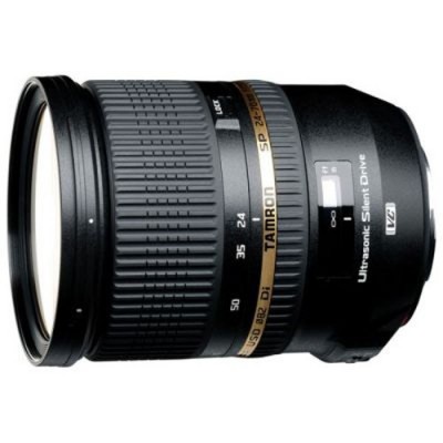 Объектив TAMRON SP 24-70мм F/2.8 Di VC USD (со стабилизатором) для Nikon (в комплекте с блендой)