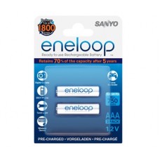 Аккумулятор SANYO Eneloop HR-4UTGB-2BP 750 mAh, 2 шт, блистер, AAA