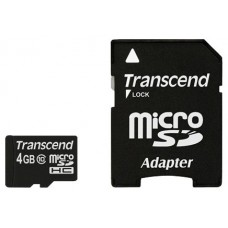 Карта памяти 4GB Transcend MicroSDHC Class 10 (TS4GUSDHC10)