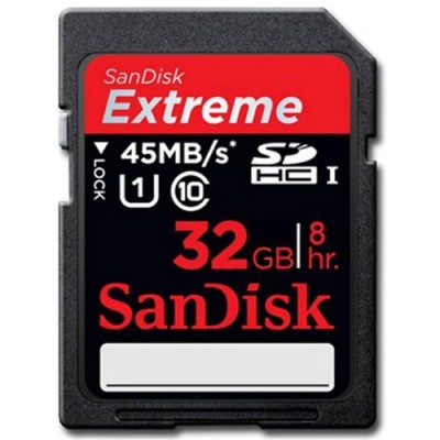 Карта памяти 32GB SanDisk Extreme SDHC UHS-I (SDSDX-032G-X46)