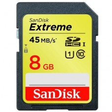 Карта памяти 8GB SanDisk Extreme SDHC UHS-I 45 MB/s (SDSDX-008G-X46)