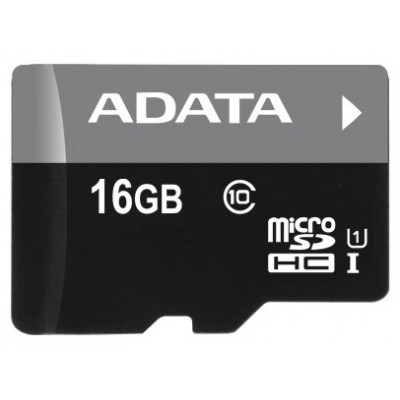 Карта памяти 16GB ADATA Premier MicroSDHC Class 10 UHS-I (AUSDH16GUICL10-R)
