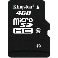 Карта памяти 4GB Kingston MicroSDHC Class 10 (SDC10/4GBSP)