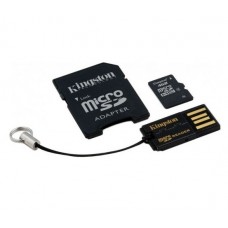 Карта памяти 4GB Kingston MicroSDHC Class 4 + SD адаптер (MBLY4G2/4GB)