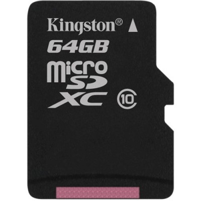 Карта памяти 64GB Kingston MicroSDXC Class 10 (SDCX10/64GBSP)