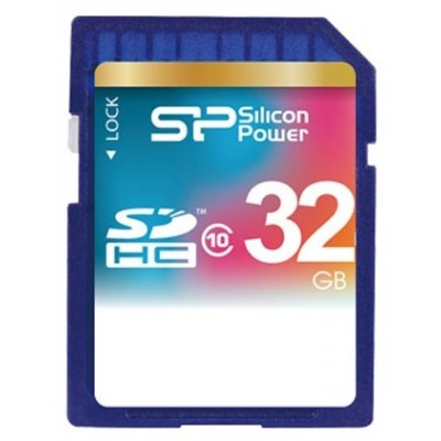 Карта памяти 32GB Silicon Power SDHC Class 10 (SP032GBSDH010V10)