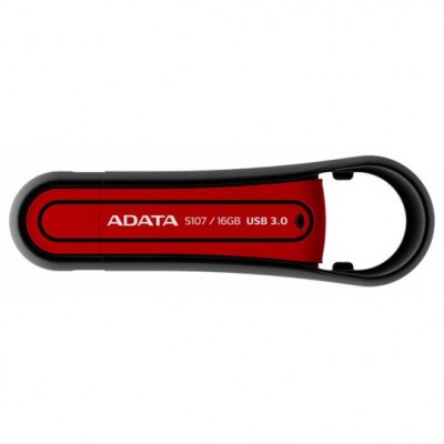 USB-накопитель 16GB ADATA S107, резиновый, красный (AS107-16G-RRD)