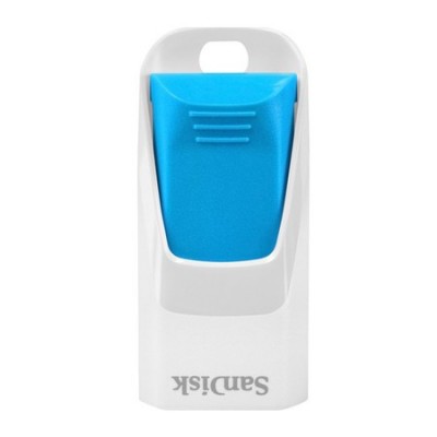 Флеш накопитель 8GB SanDisk CZ51W Cruzer Edge, USB 2.0, White/Blue (SDCZ51W-008G-B35B)