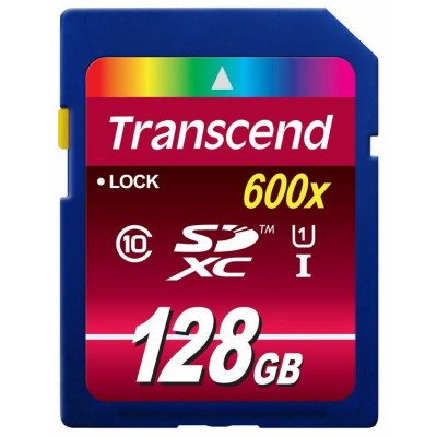 Карта памяти 128GB Transcend SDXC Class 10 UHS-I (TS128GSDXC10U1)