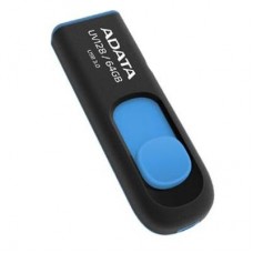 USB-накопитель 64GB A-DATA UV128, черный/синий (AUV128-64G-RBE)