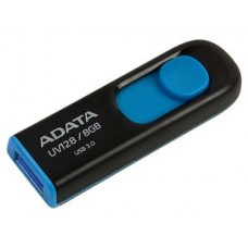 USB-накопитель 8GB A-DATA UV128, черный/синий (AUV128-8G-RBE)