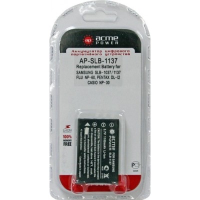 Аккумулятор AcmePower AP-SLB-1137 / SLB-1037