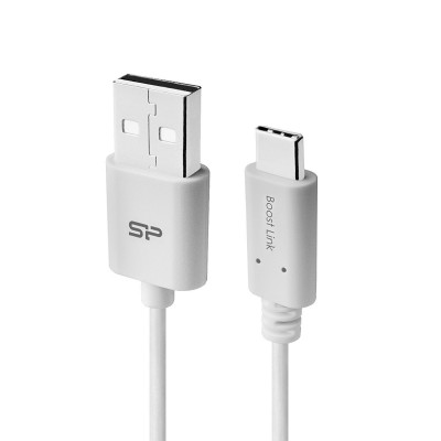 Кабель Silicon Power Type-C-USB White 1м