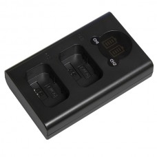 Двойное зарядное устройство Dual Charger D-NPFW50 Micro USB Type-C