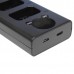 Двойное зарядное устройство Dual Charger DL-NPFZ100 Micro USB Type-C