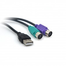 Кабель Mirex USB AM - 2 x PS/2