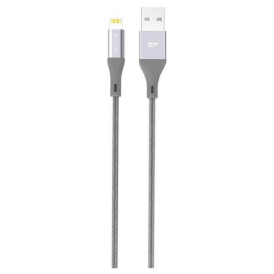 Кабель Silicon Power Lightning-USB Gray 1м (SP1M0ASYLK30AL1G)