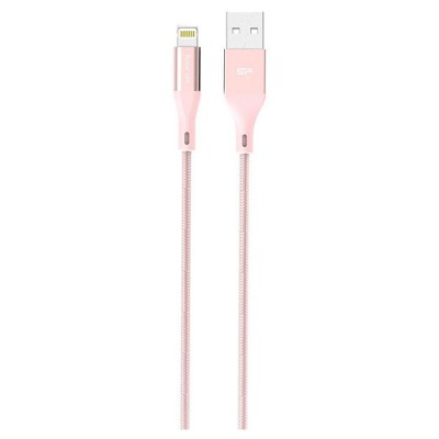 Кабель Silicon Power Lightning-USB Pink 1м (SP1M0ASYLK30AL1P)