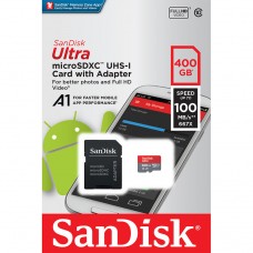Карта памяти 400GB SanDisk Class 10 Ultra UHS-I + SD-адаптер (SDSQUAR-400G-GN6MA)