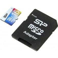 Карта памяти 16GB Silicon Power MicroSDHC Class 10 UHS-I + SD адаптер (SP016GBSTHBU1V20SP)