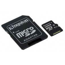 Карта памяти 128GB Kingston MicroSDXC Class 10 + SD адаптер (SDCX10/128GB)