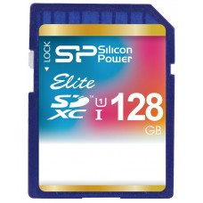 Карта памяти 128GB Silicon Power Elite SDXC Class 10 UHS-I (SP128GBSDXAU1V10)