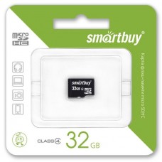 Карта памяти 32GB Smarbuy MicroSDHC Class 4 (SB32GBSDCL4-00)